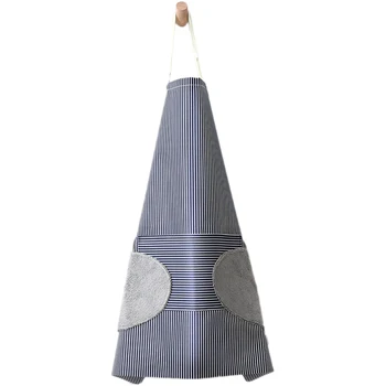 

Adjustable Kitchen Apron Printed Pocket Buckle Side Hand Towel Sleeveless Waterproof Aprons for Cooking Men Women Home