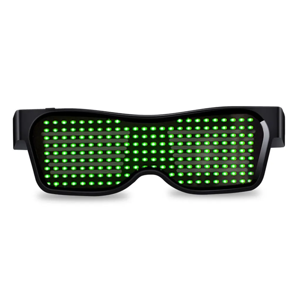 Green light Беспроводное подключение освещающие очки Led жалюзи очки вечерние ночной клуб бар специальные атмосферные солнечные очки - Цвет: Green light