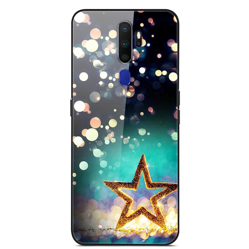 Для OPPO A9 чехол из закаленного стекла жесткий чехол для телефона для OPPO A9 A 9 A 5 TPU бампер чехол s для OPPO A5 A11X - Цвет: 31