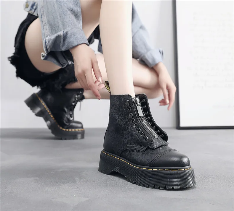 SINCLAIR Genuine Leather Marten Boots 