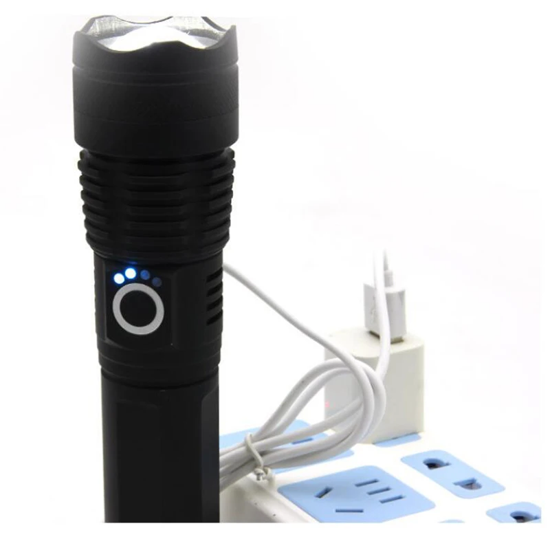 Светодиодный XHP50 xhp70.2 светодиодный фонарик 18650 usb Перезаряжаемые тактический вспышка прожектор лампа фонарь с масштабированием факел p50 супер мощный