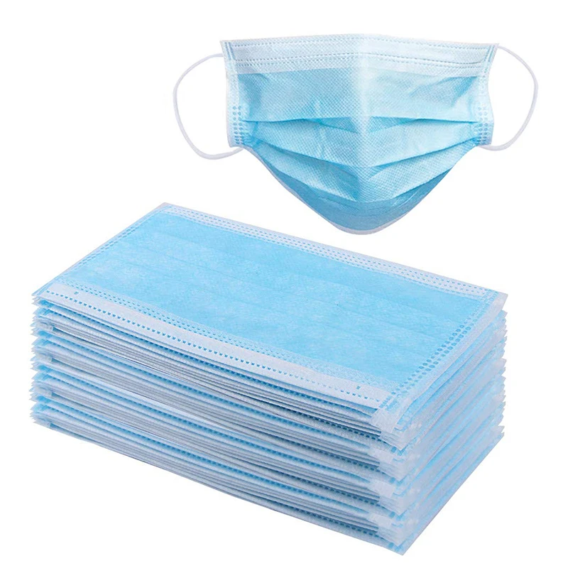 

3 Ply Mouth Mask Disposable Non Woven Face Mask Antivirus Dust Protection