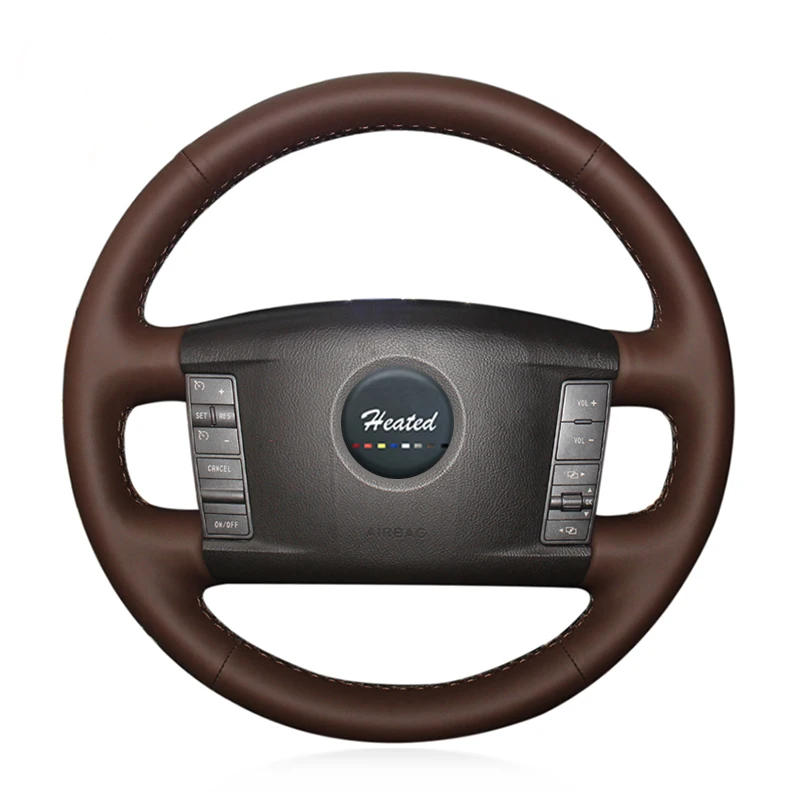 

Braid on the Steering Wheel Cover for Volkswagen VW Phaeton 2004-2009 Braid on steering wheel car styling steering wheel case