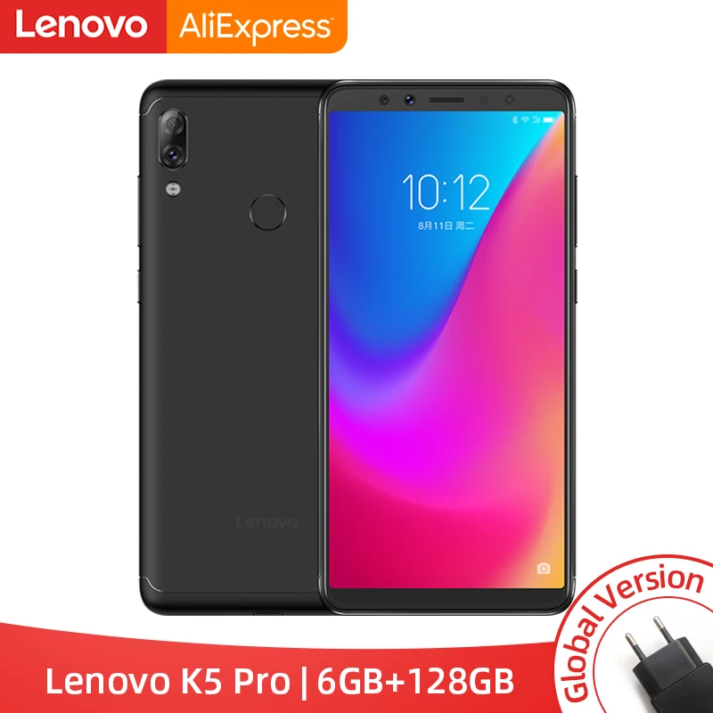 Глобальная версия lenovo K5 Pro 6 ГБ 128 восьмиядерный смартфон Snapdragon636 четыре камеры 5 99
