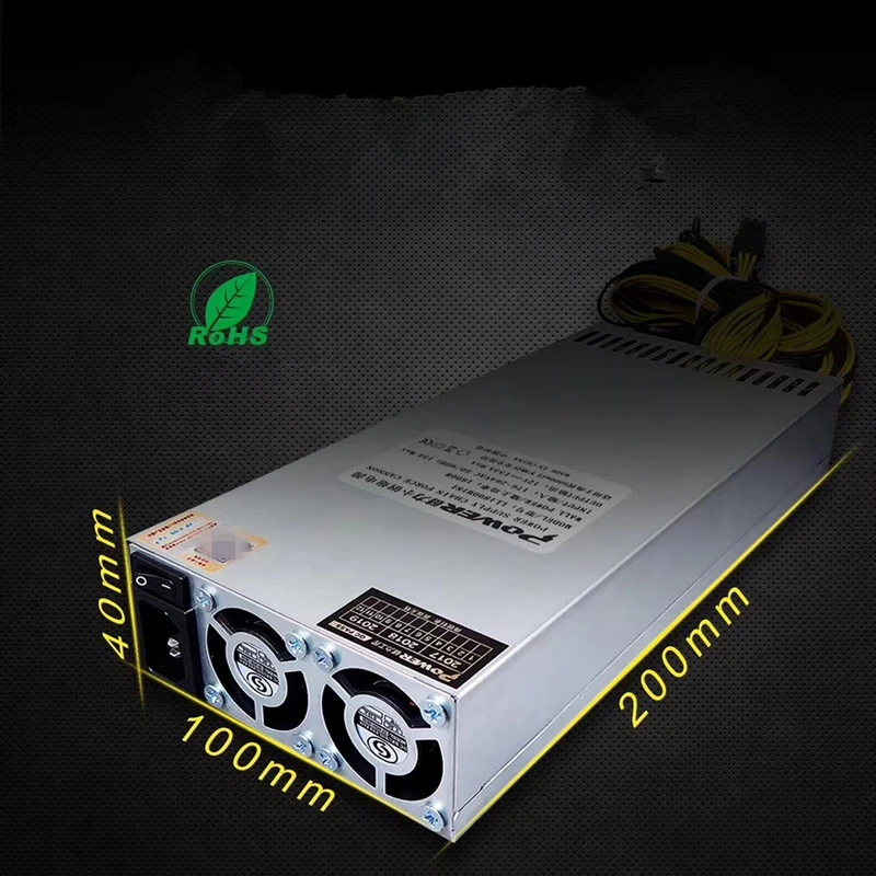 Блок питания для цепи силы пушки одиночный 12V S9 T9 L3+ 1U 10*6P 1800W источник питания LL1800MINI