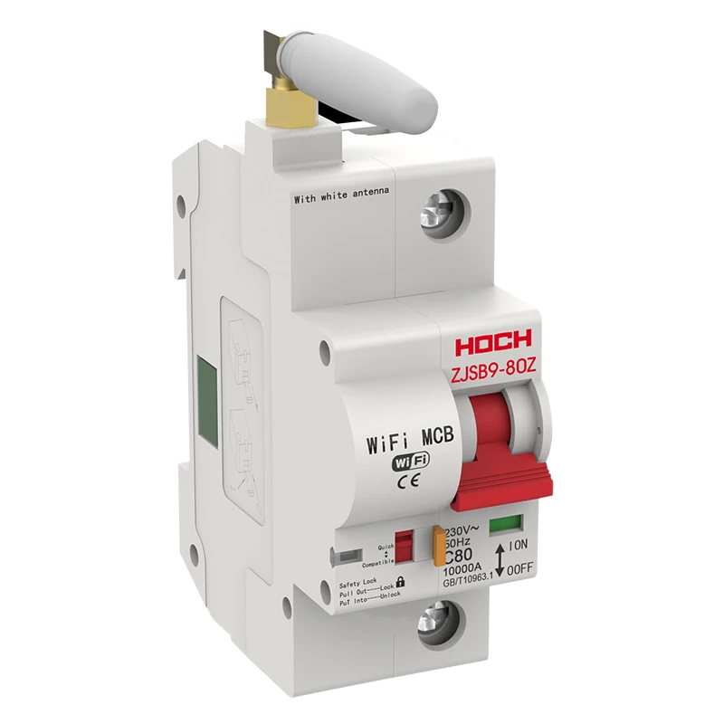 

HOCH WIFI Circuit Breaker FACTORY 1P wireless Ewelink Tuya smart intelligent Automatic Remote Control Energy Monitoring Switch