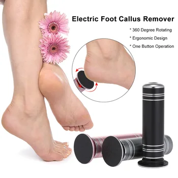 

Electric Callus Remover Machine Electronic Foot File Foot Care Tool with 60pcs Replacement Sanding Pads Brush Collection Bag