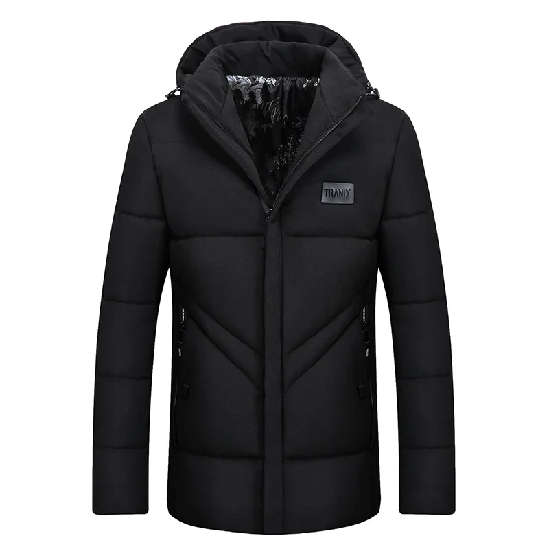 Новая Толстая теплая куртка мужская хлопковая со стоячим воротником Мужская