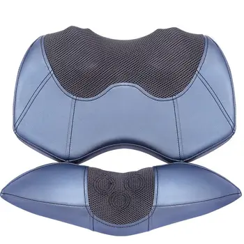 

3D Bluetooth Music Massage Pillow Variable Frequency Vibration Wormwood Hot Compress Magnet Golden Curve Massager For Neck