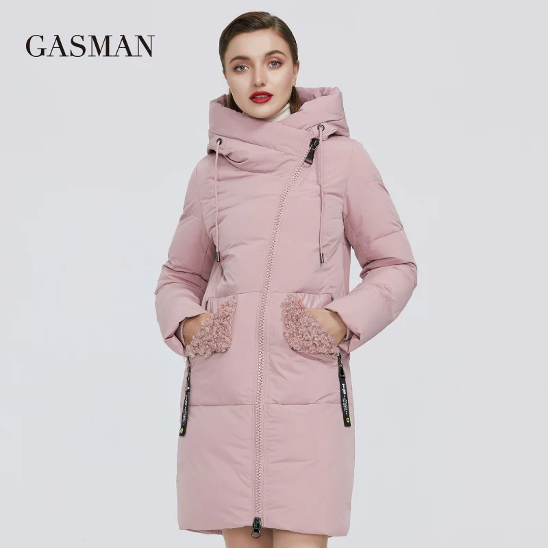 GASMAN 2020 теплая зимняя парка женские куртки пальто верхняя одежда тонкое из