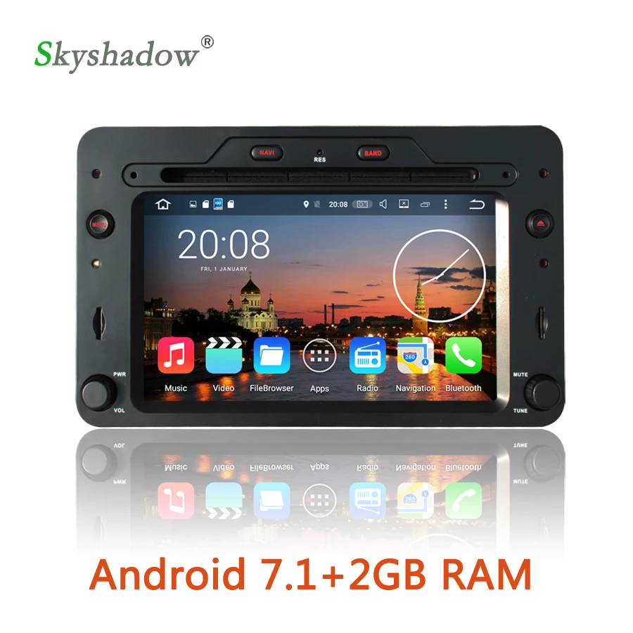 Автомобильный DVD-плеер Android 7 1 4 ядра 16 Гб ПЗУ 2 ОЗУ Bluetooth 0 для Alfa ROM eo 159 Brera Sportwagon Spider |