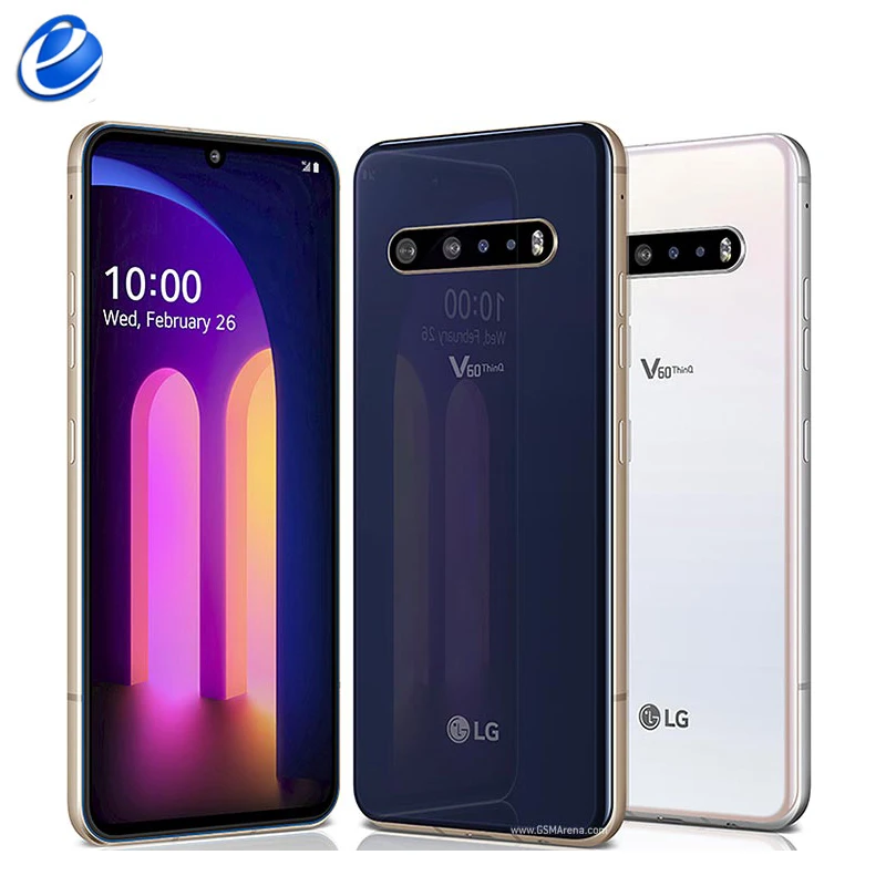 LG V600 5G teléfono Original LG V60 ThinQ 6,8 8GB RAM 128GB ROM 64MP Triple cámara trasera SIM 5000mAh huella dactilar
