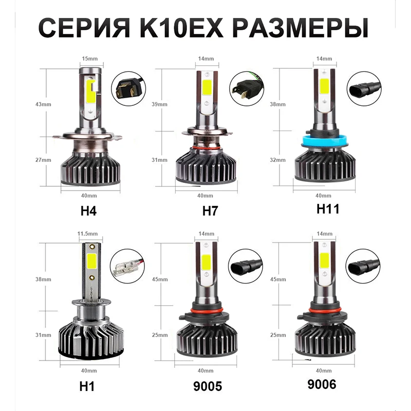 Автомобильные противотуманные фары HLXG 4300 лм 6000 К 8000 9005 к H1 9006 HB3 HB4 H8 H9 H11