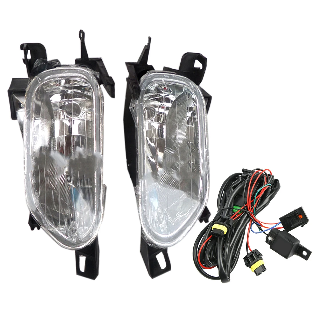 

CITALL 1 Pair Front Side Fog Lights Lamps & Switch Wiring H11 Bulb Kit Assembly Fit for Honda Accord 2003 2004-2007 WJ30014209