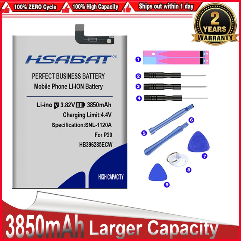 HSABAT 0 Cycle 3850mAh HB396286ECW Battery for Huawei Honor 10 Lite Honor10 Pour P Smart 2019 honor 20i Accumulator | Мобильные