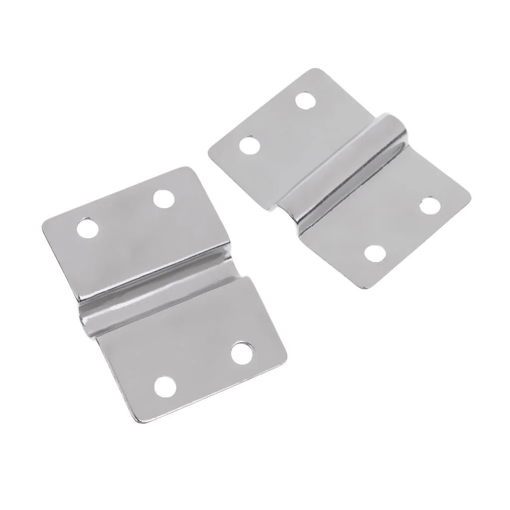 2x Stainless Steel Surface Mount Tie Down D-Ring & Staple Cleat Trailer Boat