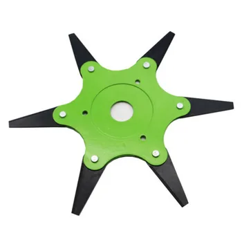 

Manganese Steel Trimmer Head 6 Teeth Cuter Weeds Grass Brushcutter Garden