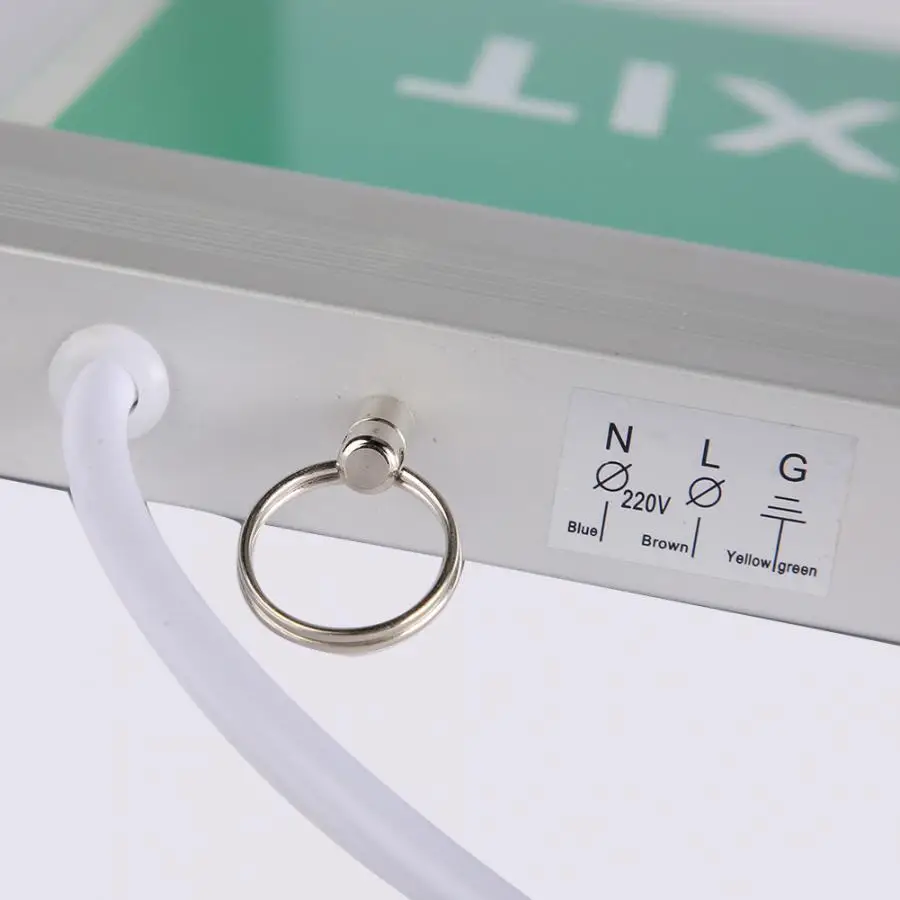 110-220V Acrylic LED Emergency Exit Sign Lamp Evacuation Indicator Light Exit Lighting Sign