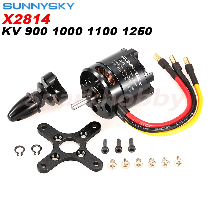 Оригинальный безщеточный мотор для внешнего ротора SUNNYSKY X2814 900KV 1000KV 1100KV 1250KV
