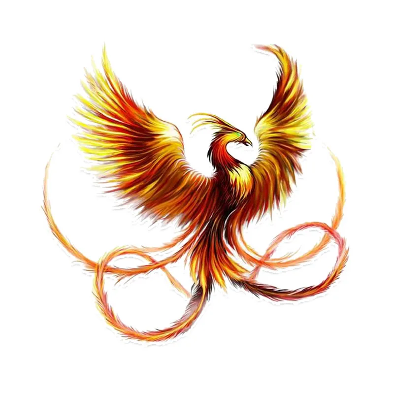 Dawasaru Noble Golden Phoenix Flying персонализированные наклейки для автомобиля наклейка
