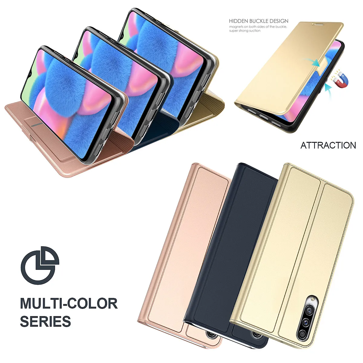 Чехол для samsung Galaxy A51 A71, роскошный чехол из искусственной кожи с Откидывающейся Крышкой-подставкой и держателем карт и магнитной пряжкой, противоударный чехол
