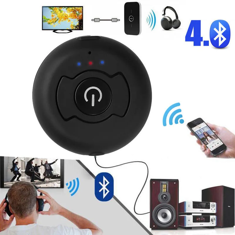 Черный CSR 4,0 двойной Bluetooth аудио передатчик многоточечный Bluetooth 4,0 аудио передатчик беспроводной адаптер для AV tv DVD
