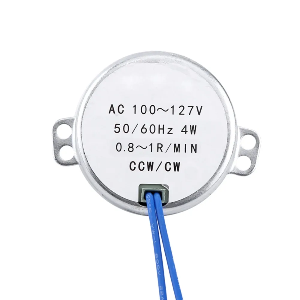 

100-127V AC 4W Synchronous Motor 50/60Hz CCW/CW Geared Motor(10-12RPM)