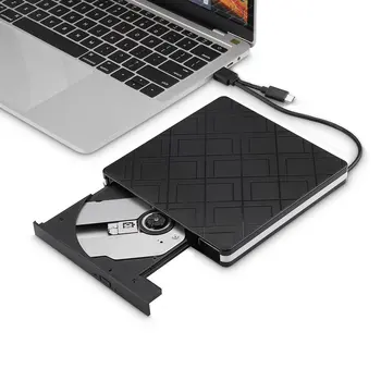

Typec+USB3.0 Desktop Computer External Optical Drive Laptop External DVD Burner Dual Interface Drive-Free Plug And Play