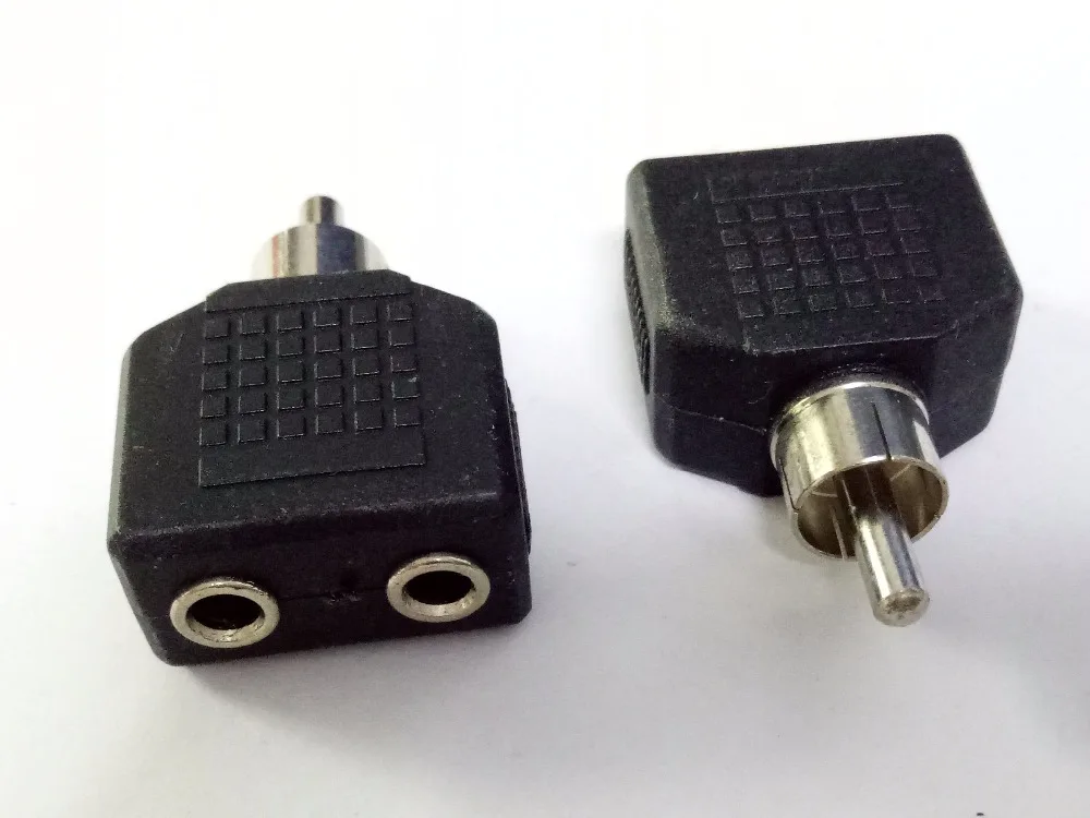 100 шт. RCA штекер 2x3,5 мм Женский моно Джек двойной аудио разъем