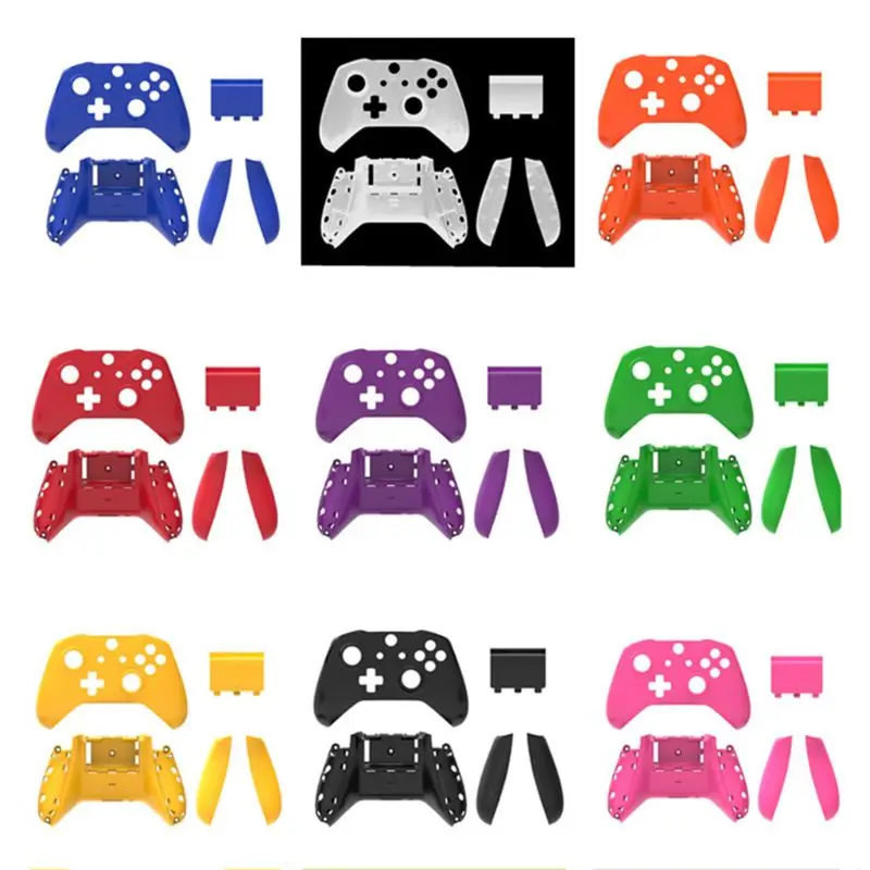 

Replacement Back Shell For Xbox One Slim Matte Replace Side Grips Battery Cover A5YA