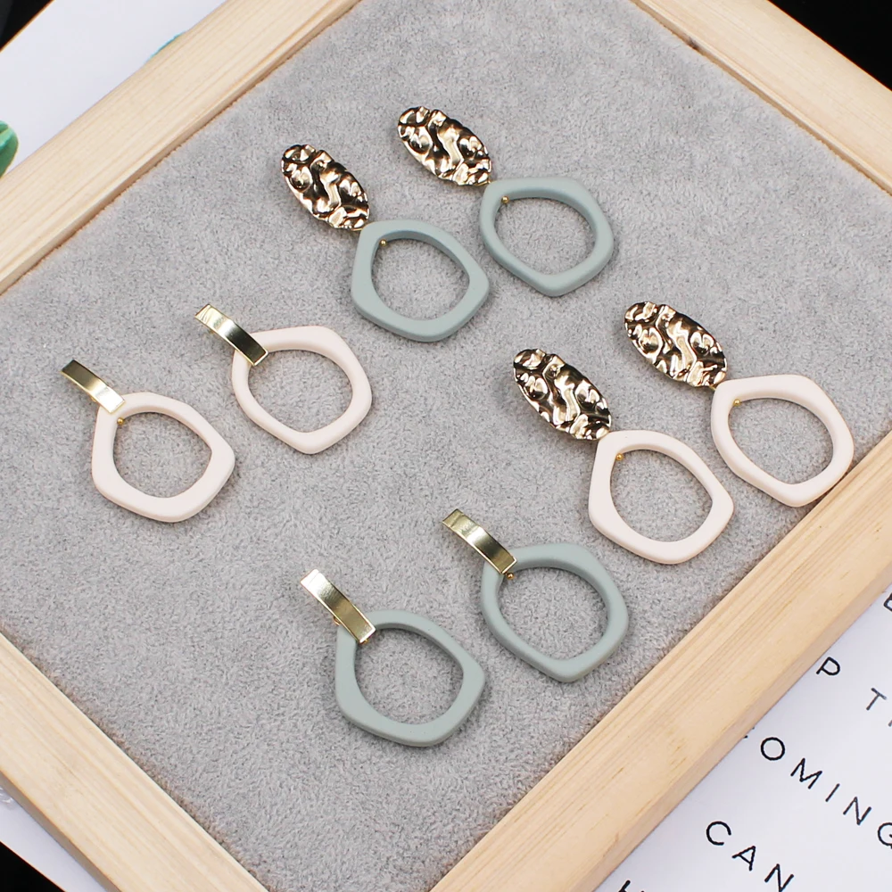 

Geometric Acrylic Trendy Earring Personality Women Fashion Korean Style Wedding Jewelry Alloy Drop Dangle Earring