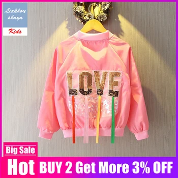 

Newbron Babygirl Jacket Coats Autumn 2019 New Fashion Girls Jackets Children Outerwear Windbreakers Print Cartoon Korean Clothes