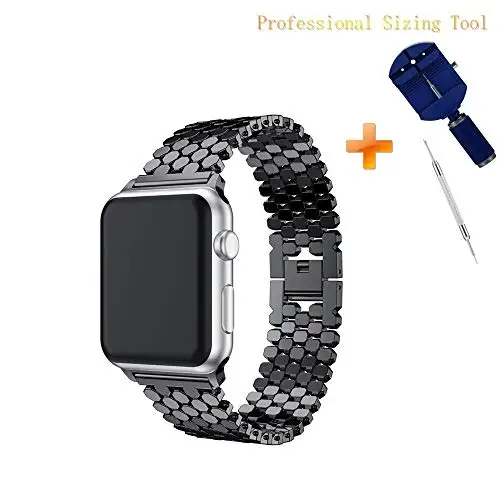 Yayuu ремешок для наручных часов Apple Watch Series 4/3/2/1 ремешки в виде рыбьей чешуи ювелирные изделия браслет пряжки ремня Нержавеющая сталь металлический браслет