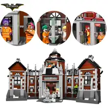 10741, 1706 шт, серия Arkham Asylum Super Hero, строительные блоки, кирпичи, Детский Рождественский подарок, совместим с 70912