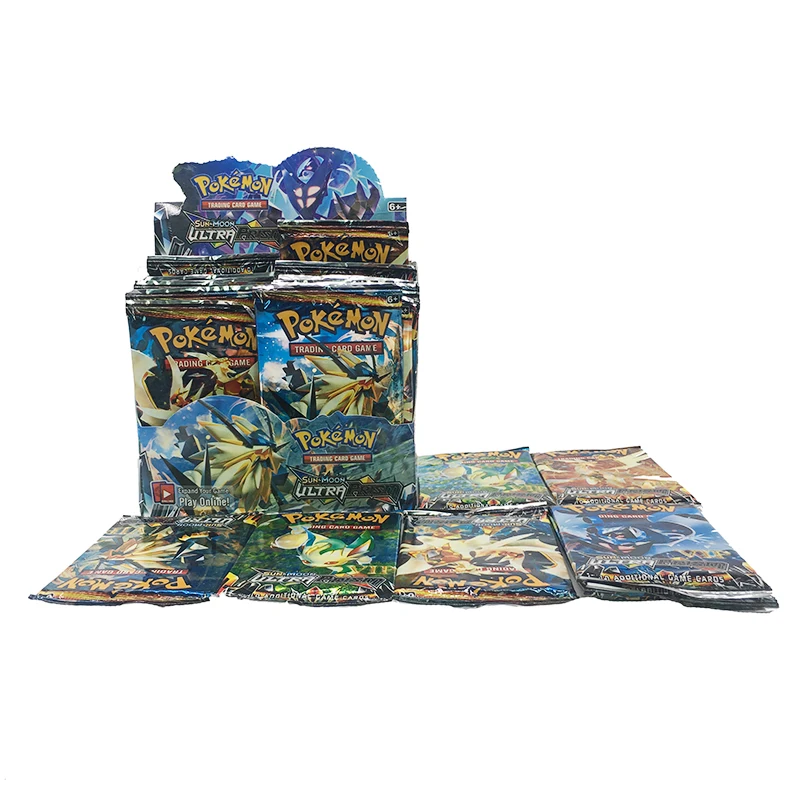 Pokemon 324PCS GX EX MEGA Cover Card 3D Version SUN&MOON ULTRA PRISM Card Collectible Gift Children Toy