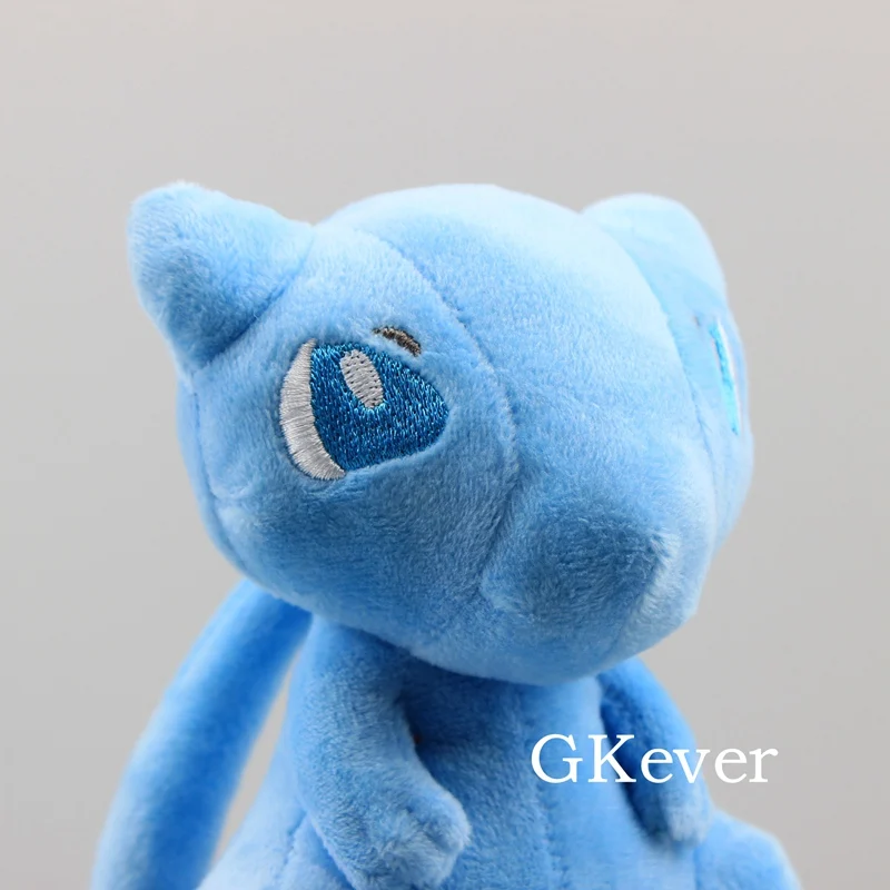 18 см аниме Peluche куклы мультфильм плюшевые игрушки Аниме куклы мягкие животные игрушки блестящие Mew Мягкие плюшевые игрушки синий ocolor детский подарок