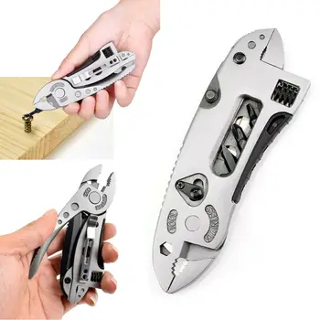 

Mini Folding Pliers Stainless Steel Multi-purpose Wrench Portable Toolkit for Outdoor Activities Field Survival