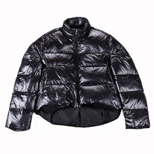 Мужская зимняя куртка-пуховик, Мужская модная Толстая теплая короткая тонкая парка с капюшоном, меховое пальто на белом утином пуху, повседневная верхняя одежда, Abrigo Hombre