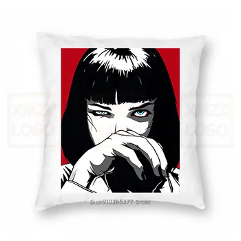 

Quentin Tarantino Pulp Fiction Mia Vintage Menwomen Fashion Men Cotton Movie 90S Pillow case Streetwear Punk Rock