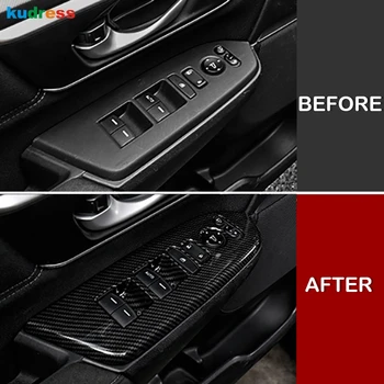 

For Honda CRV CR-V 2017 2018 2019 ABS Car Door Window Lift Switch Panel Frame Decoration Cover Sticker Interior Accessories LHD