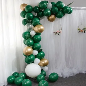 

1 Set Balloons Garland Jungle Safari Party Balloon Sets Chain 5M Latex Chrome Balloon Baby Shower Decor Birthday Party Supplies