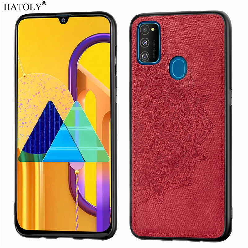 Для samsung Galaxy M30S чехол-накладка роскошный ТПУ бампер рамка ткань жесткий чехол для телефона для samsung M30S задняя крышка для samsung M30S