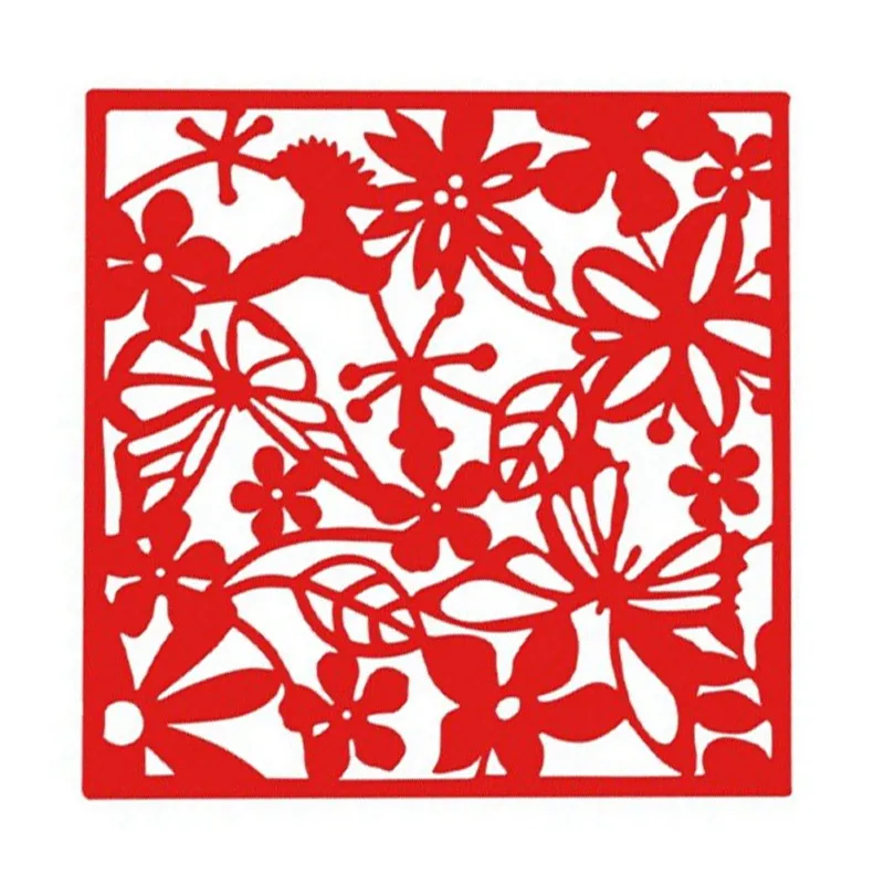 Экран Пластиковая перегородка плата делителя бабочка птица цветок выдалбливают Висячие Ресторан гостиная занавес украшение дома - Цвет: Красный