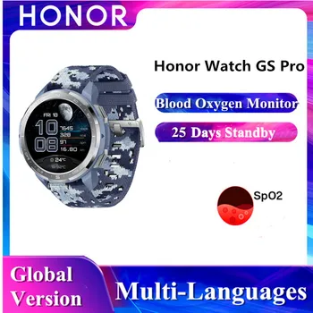 

Brand New Huawei Original Honor Watch GS Pro SpO2 Heart Rate Monitor Bluetooth Call Route 25-Day Battery 5ATM Sport Smart Watch