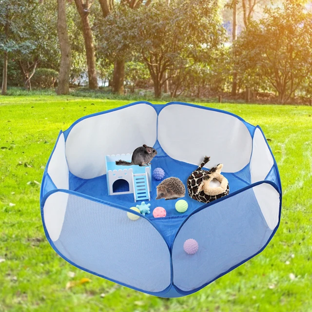 Breathable Folding Animals Fence for Hamster Hedgehog Puppy Cat Rabbit Guinea Pig Portable Pet Cat Dog Cage Tent Supplies 2
