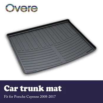

Overe 1Set Car Cargo rear trunk mat For Porsche Cayenne 2008 2009 2010 2011 2012 2013 2014 2015 2016 2017 Waterproof mat Styling