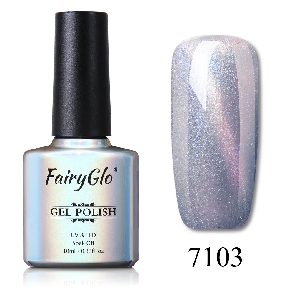 BKMY7103 FairyGlo 10 мл в виде ракушки кошачий глаз УФ-Гель-лак замочить от нефрита винно-красный кошачий глаз Гель-лак для ногтей Магнитный эмалированный лак для нейл-арта - Color: BKMY7103