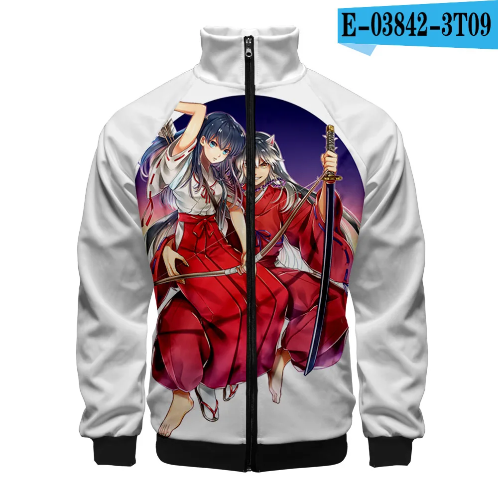 Inuyasha куртка Стильная приталенная ветровка приталенная на молнии модная трендовая Повседневная куртка ветровка - Цвет: E03842