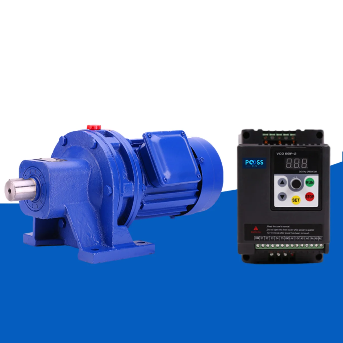 BWD cycloid reducer, B0  750W, direct connection type、With frequency converter、AC220, lifting, high torque, low speed motor