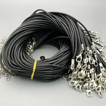 

Korean wax cord pendant rope 1.5mm 2.0mm wax cord black spot wholesale